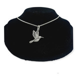 Collar Dije Colibri Plata 925 Con Cadena 