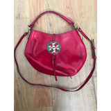 Preciosa Bolsa Tory Burch Piel Fina Cereza Plachiesse Orig!!