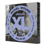 Encordadura Daddario Exl116-3d Pack 3 Guitarra Eléctrica