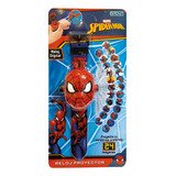 Reloj Infantil Proyector 24 Imagenes Spiderman