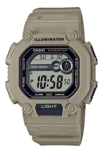 Reloj Casio W-737hx-5a Luz 100m Correa Extralarga Casio Cent