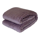 Cobertor Canelado Microfibra Queen Luxo  Envio 24h Malva