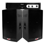 Combo Audio Pro Amplificador Apogee H8 + Bafles A15 300rms