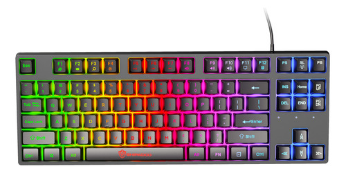 Teclado De Color Luminoso Con Tecla Redonda Punk K87