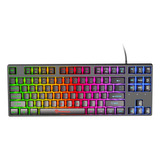 Teclado De Color Luminoso Con Tecla Redonda Punk K87