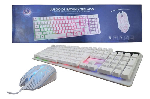 Combo Teclado Y Mouse Gamer Usb En Español Tecla Ñ