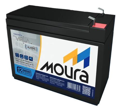 Bateria Moura Nobreak Alarmes Cerca Elétrica 12v 4ah Selada