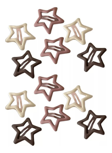 12 Elegantes Broches Para El Pelo Con Forma De Estrella, A L