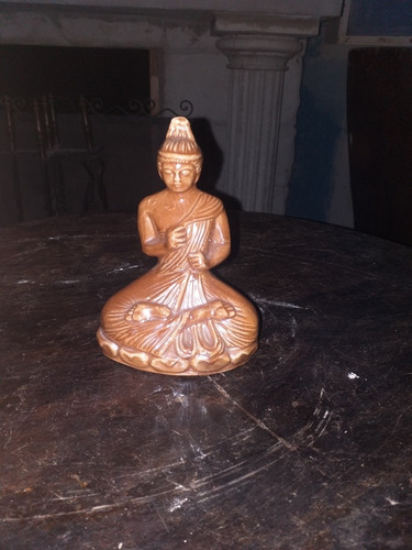 Buda Sidarta Em Porcelana, Marron