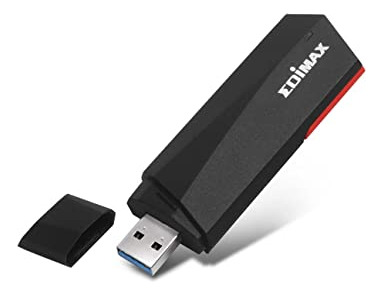 Adaptador Edimax Wi-fi 6 Ax1800 Usb 3.0, Doble Banda, 1201 M