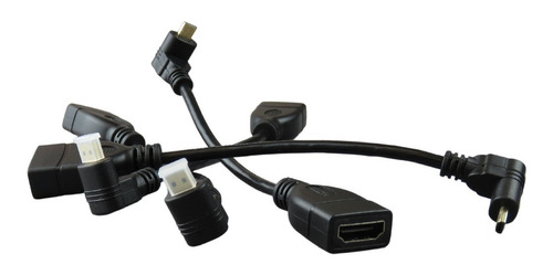 Kit 4 Cables Tipo D Micro Hdmi 1.4 Macho A Mini Hdmi Tipo C