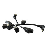 Kit 4 Cables Tipo D Micro Hdmi 1.4 Macho A Mini Hdmi Tipo C