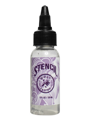 Stencil Wolf Tattoo Gel De Transferencia Para Tatuaje 1oz