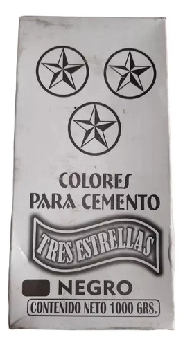 Color Para Estuco Y Cementos 1 Kg 3 Estrellas Varios Colores