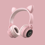 Audífono Bluetooth Inalambrico Gamer Orejas De Gato Cat Ear