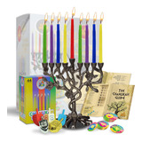 Menorah/candelabro Ner Mitzvah Tree Of Life