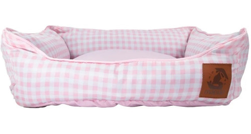 Cama Caminha Para Cachorro Gato Caminha Pet Vichy Rosa 88x75