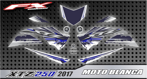 Calcos Compatibles Con Yamaha Xtz 250 2017 Fxcalcos