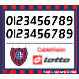 Vectores, Numeros. Camisetas San Lorenzo 2004