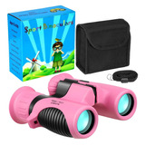 Binocular Qteclor, 8x21/rosa/para Ninos