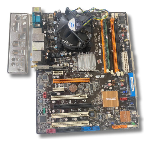 Placa Mãe P5w Soc775 Deluxe Sli Offboard + Intel 2.66ghz+2g