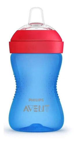 Vaso Avent Antiderrame Boquilla Blanda 10 Onzas 9m+ Azul