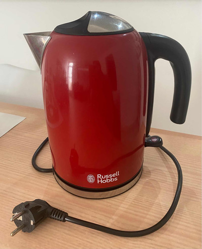 Pava Eléctrica Hervidora Russell Hobbs Acero Roja 1,7lts