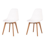 Silla Eames Para Comedor, Polipropileno Resistente, Set De 2