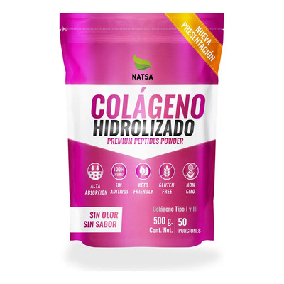 Colageno Hidrolizado Puro 500 g, 50 Porciones, Incluye Scoop, Ultra Puro, Ultra Puro, Piel, Cabello, Uñas, Huesos y Articulaciones, Sientete Mejor, Calidad Premium, Sabor Natural | MercadoLibre