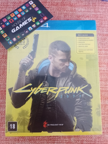 Cyberpunk 2077 Steelbook Ps4 Midia Física Lacrado Novo 