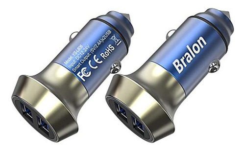 Cargador De Coche Usb Bralon 24 W/4,8 A Metal Doble