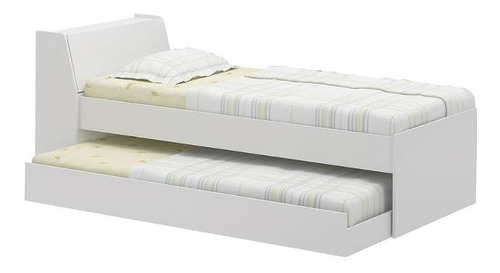 Cama Solteiro Bicama Ditália Bb-28 Branco Br