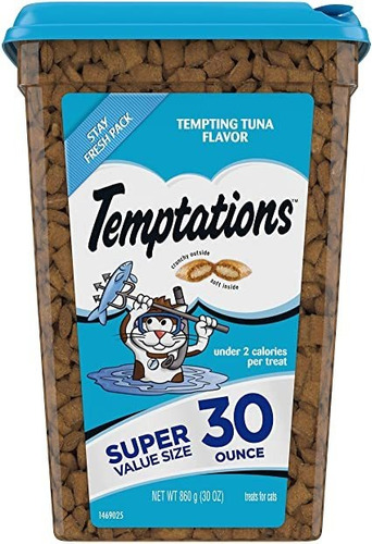 Snack Gatos Temptations Crujiente Y Suave Sabor Atun 860g