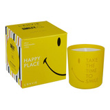 Lenvie Vela Perfumada Happy Place - Smiley 170g Cor Amarela Fragrância Cítrica