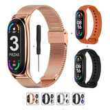 Correa Acero Inoxidable Para Xiaomi Mi Band 7 Pulsera 3 Pzs