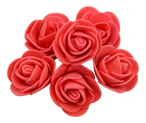 Flores Rosas En Foamy 3 Cm - Foami Paquete X 50 Unidades