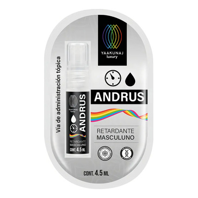 Spray Retardador - Andrus Yaakunaj Luxury Pride - 4.5ml - Disminución de Sensibilidad - Mayor control - Uso externo - Raíz de oro | MercadoLibre