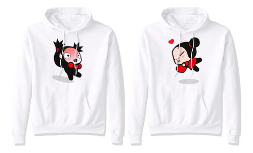 Sudadera Parejas Enamorados Amor Pucca Garu Novios Corazon