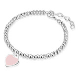 Pulsera Jewanfix Con Dijes Para Niñas, Acero Inoxidable Love