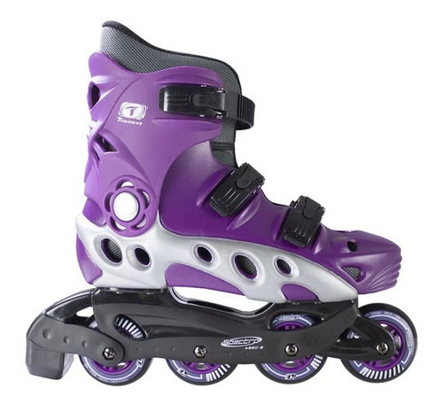 Patins Inline Traxart Spectro Roxo + Brinde 