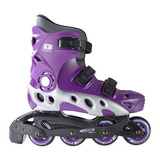 Patins Inline Traxart Spectro Roxo + Brinde 