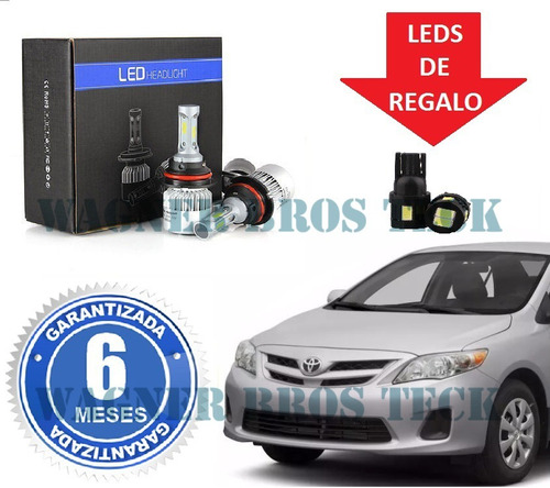 Kit Luces Led Cree 9006 Toyota Corolla 16000 Lms No Xenon