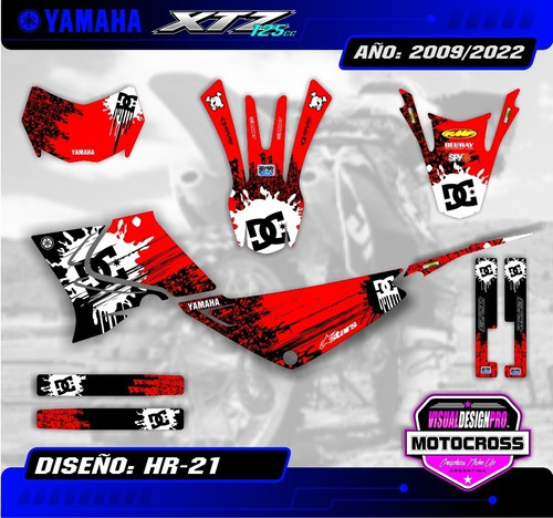 Kit Calcos - Gráfica Yamaha Xtz 125 - Laminado -envio Gratis