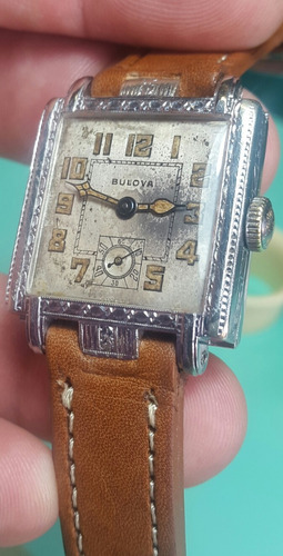 Reloj Antiguo Bulova Calibre 10 An Cuerda Manual Ver Fotos!!