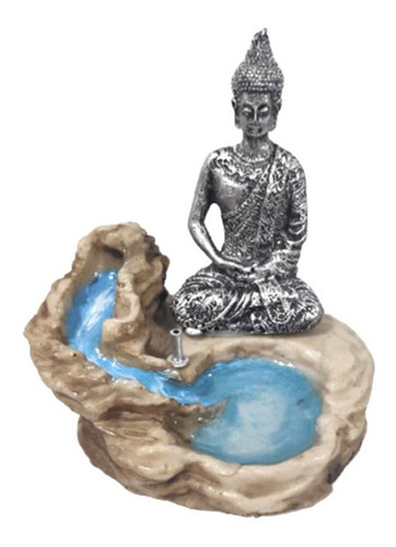 Incensário Cascata Porta Incenso Buda Hindu Enfeite + Brinde
