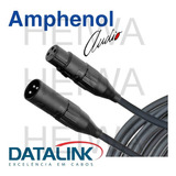 Cabo 5m Microfone Balanceado Xlr Datalink Amphenol Plastico