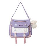 Bolso De Hombro Grande Kawaii Para Mujer, Moderno