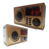 Radio Digital Bluetooth P Linterna Recargable Usb Am Fm