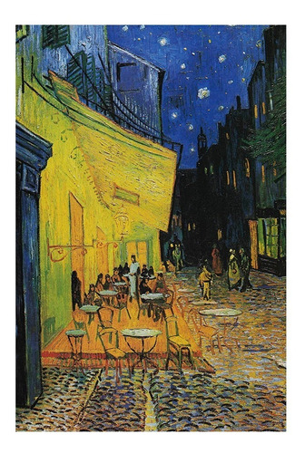 Quadro Van Gogh Terraço Do Café 80x120 Arte Em Tela Canvas