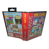 Caixa Vazia Original Tectoy Do Sonic Classics Do Mega Drive